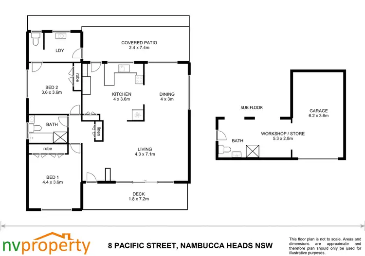 Floorplan of Homely house listing, 8 Pacific Street, Nambucca Heads NSW 2448