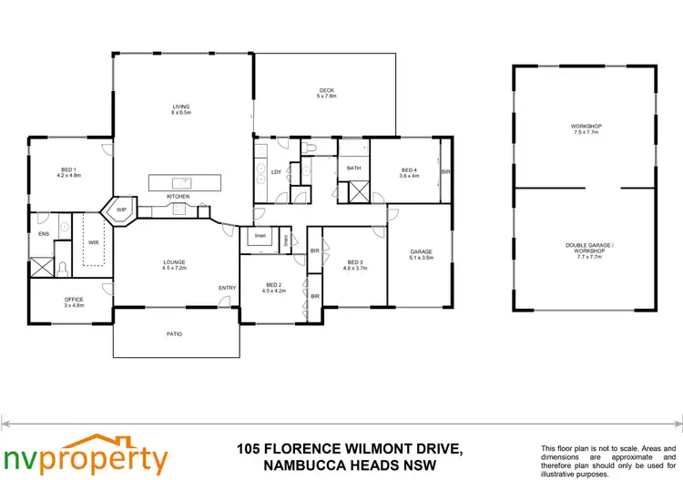 Floorplan of Homely house listing, 105 Florence Wilmont  Drive, Nambucca Heads NSW 2448