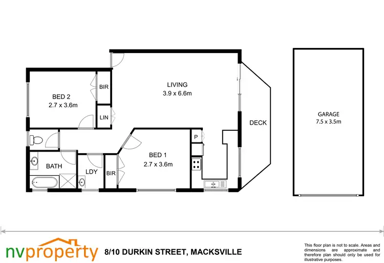 Floorplan of Homely unit listing, 8/10 Durkin Street, Macksville NSW 2447