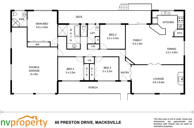 Floorplan of Homely house listing, 88 Preston Drive, Macksville NSW 2447