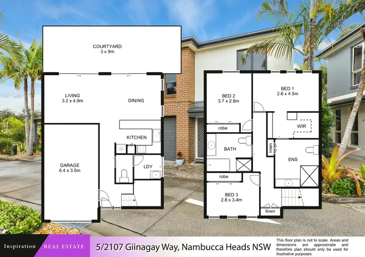 Floorplan of Homely townhouse listing, 5/2107 Giinagay Way, Nambucca Heads NSW 2448
