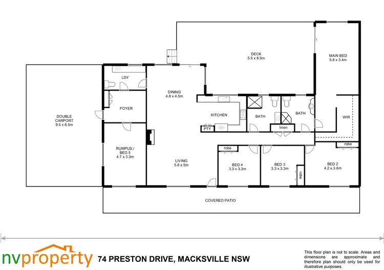 Floorplan of Homely house listing, 74 Preston Drive, Macksville NSW 2447