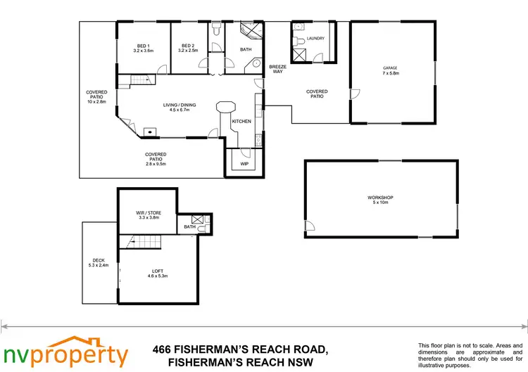 Floorplan of Homely house listing, 466 Fishermans Reach Road, Fishermans Reach NSW 2441