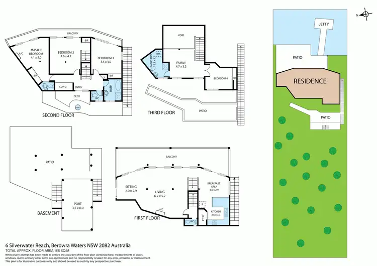 Floorplan of Homely house listing, 6 Silverwater Reach, Berowra Waters NSW 2082