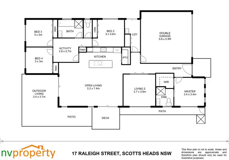 Floorplan of Homely house listing, 17 Raleigh Street, Scotts Head NSW 2447