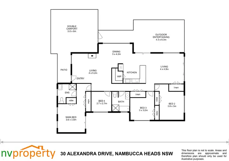 Floorplan of Homely house listing, 30 Alexandra Drive, Nambucca Heads NSW 2448