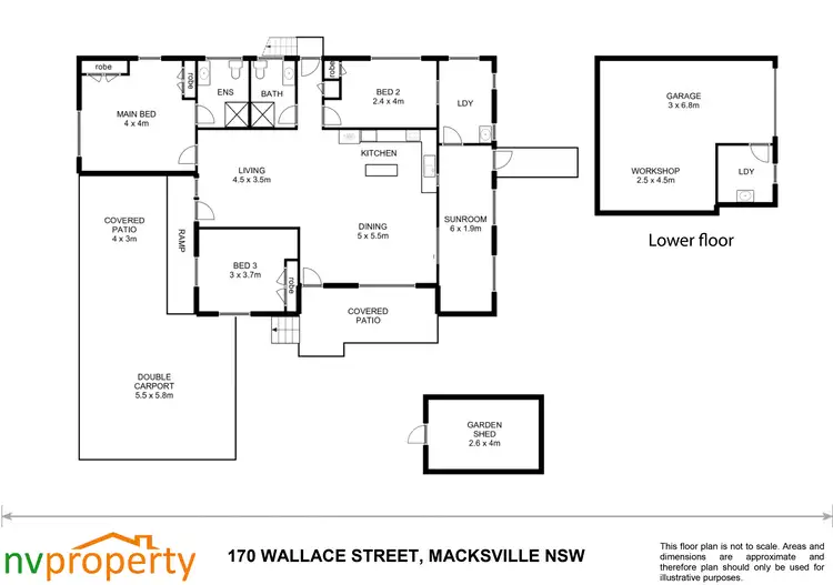 Floorplan of Homely house listing, 170 Wallace Street, Macksville NSW 2447