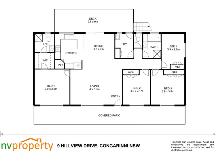 Floorplan of Homely house listing, 9 Hillview Drive, Congarinni North NSW 2447