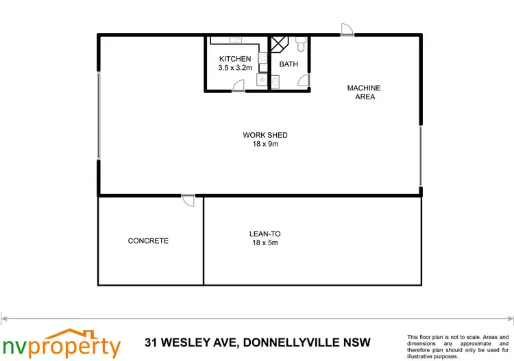 Floorplan of Homely rural property listing, 31 Wesley Avenue, Donnellyville NSW 2447