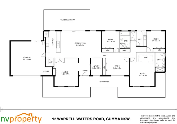 Floorplan of Homely house listing, 12 Warrell Waters Road, Gumma NSW 2447