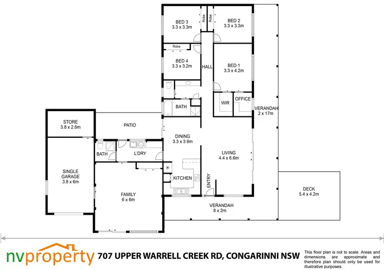 Floorplan of Homely rural property listing, 707 Upper Warrell Creek Road, Congarinni NSW 2447