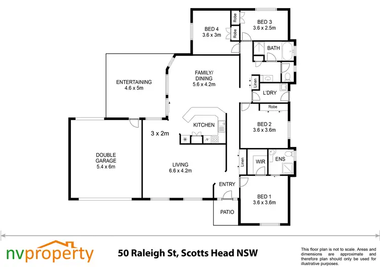 Floorplan of Homely house listing, 50 Raleigh  Street, Scotts Head NSW 2447