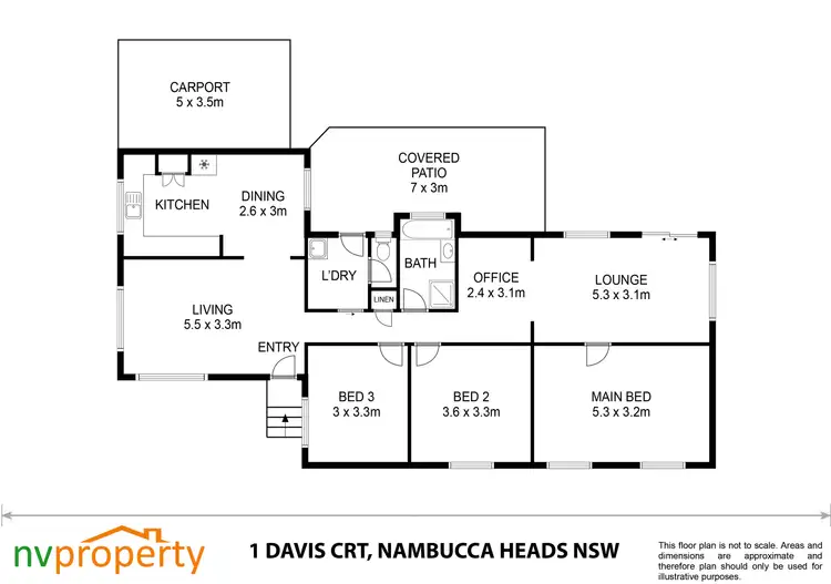 Floorplan of Homely house listing, 1 Davis Court, Nambucca Heads NSW 2448