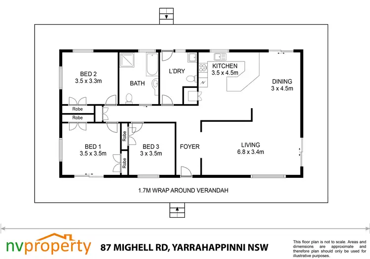Floorplan of Homely rural property listing, 87 Mighell Road, Yarrahapinni NSW 2441