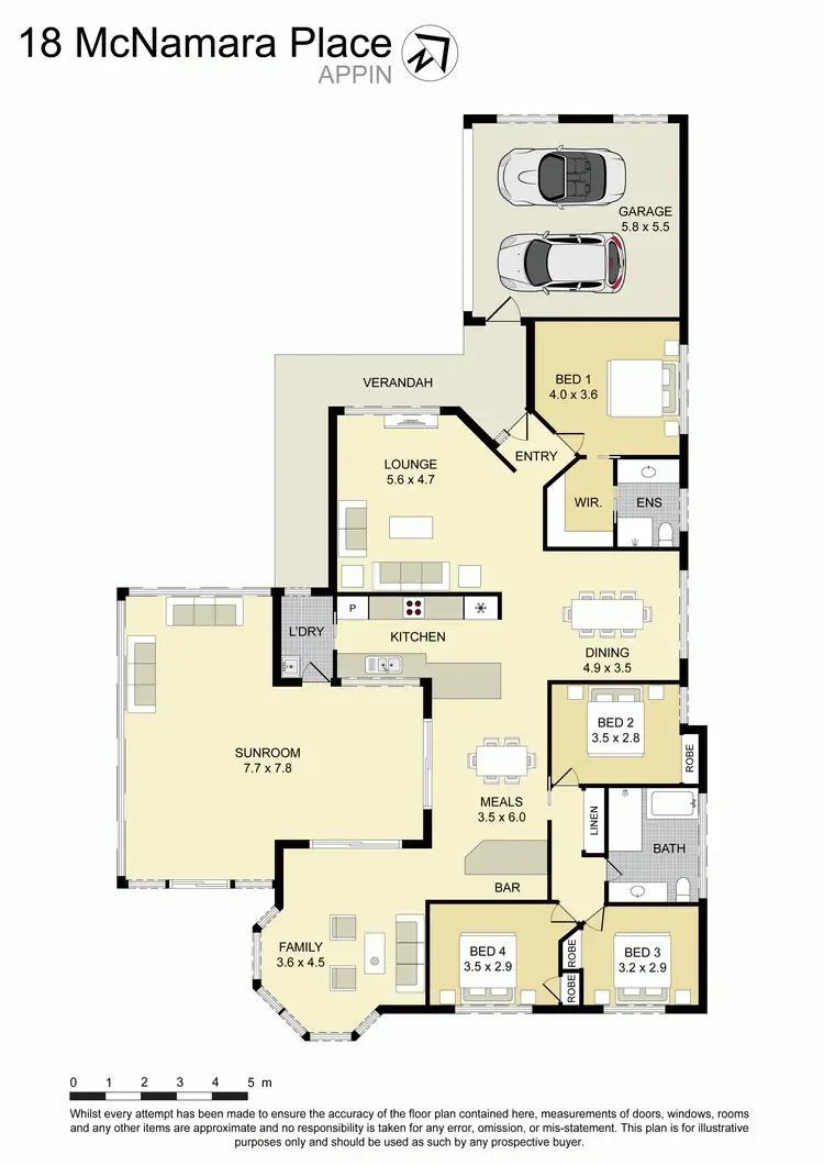 Floorplan of Homely house listing, 18 MacNamara Place, Appin NSW 2560