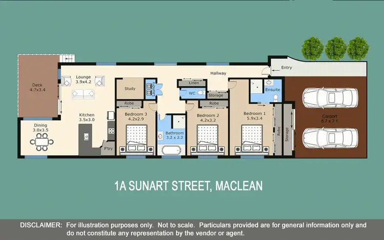 Floorplan of Homely house listing, 1A Sunart Street, Maclean NSW 2463