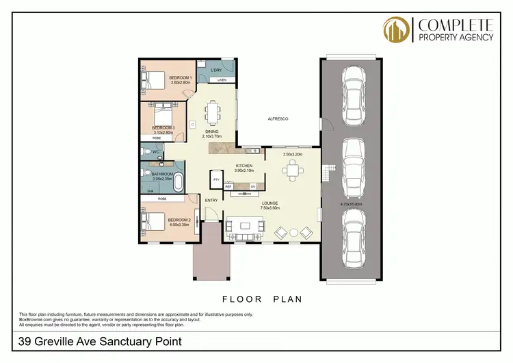 Floorplan of Homely house listing, 39 Greville Avenue, Sanctuary Point NSW 2540
