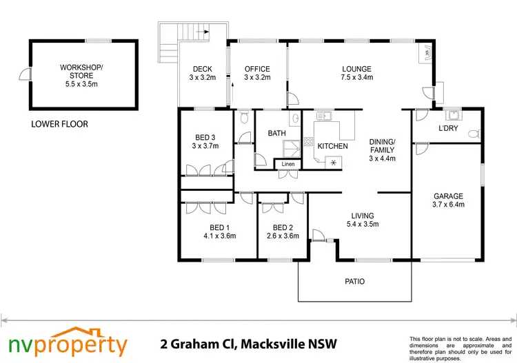 Floorplan of Homely house listing, 2 Graham Close, Macksville NSW 2447