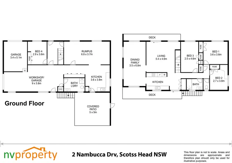 Floorplan of Homely house listing, 2 Nambucca Drive, Scotts Head NSW 2447
