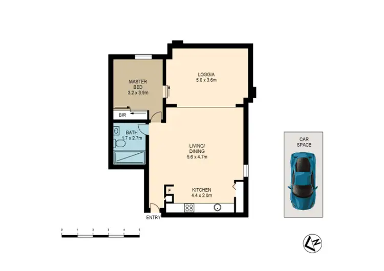 Floorplan of Homely apartment listing, 5301/8 Alexandra Drive, Camperdown NSW 2050