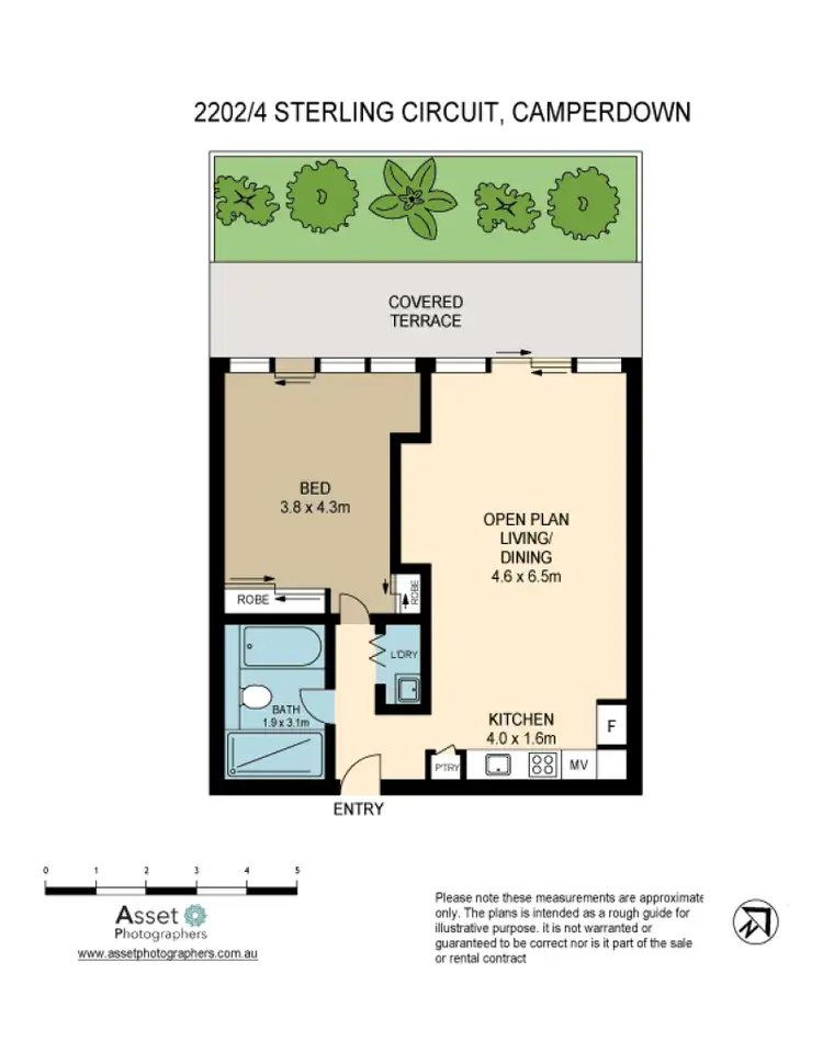 Floorplan of Homely apartment listing, 2202/4 Sterling Circuit, Camperdown NSW 2050