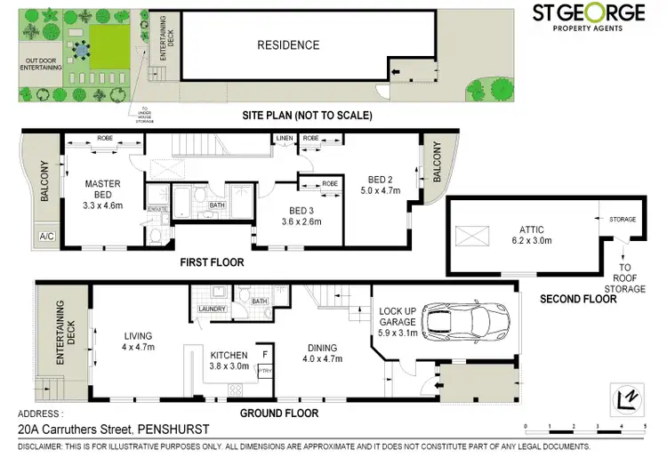Floorplan of Homely semi-detached listing, 20a Carruthers Street, Penshurst NSW 2222