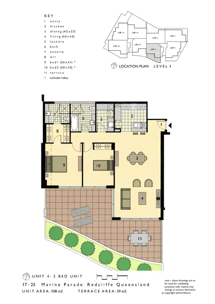 Floorplan of Homely apartment listing, 4/17 Marine Parade, Redcliffe QLD 4020