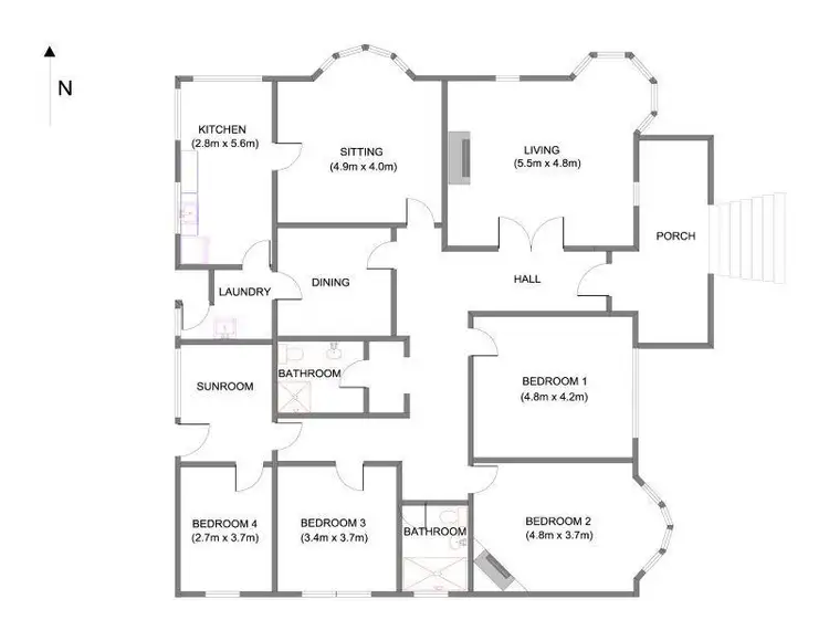 Floorplan of Homely house listing, 51 Main Street, Bacchus Marsh VIC 3340