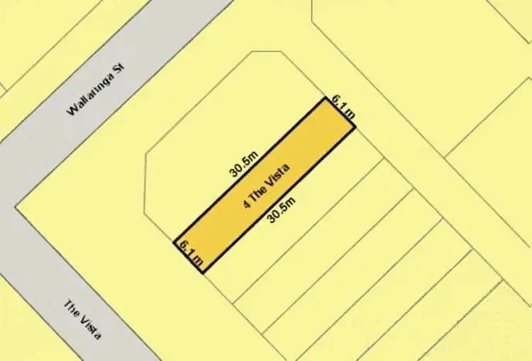 Floorplan of Homely land listing, 4 The Vista, Surfside NSW 2536