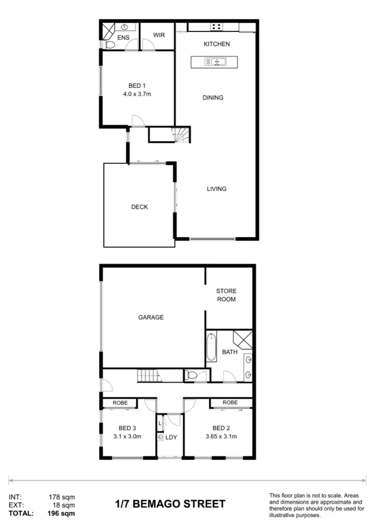 Floorplan of Homely apartment listing, 1/7 Bemago Street, Nambucca Heads NSW 2448