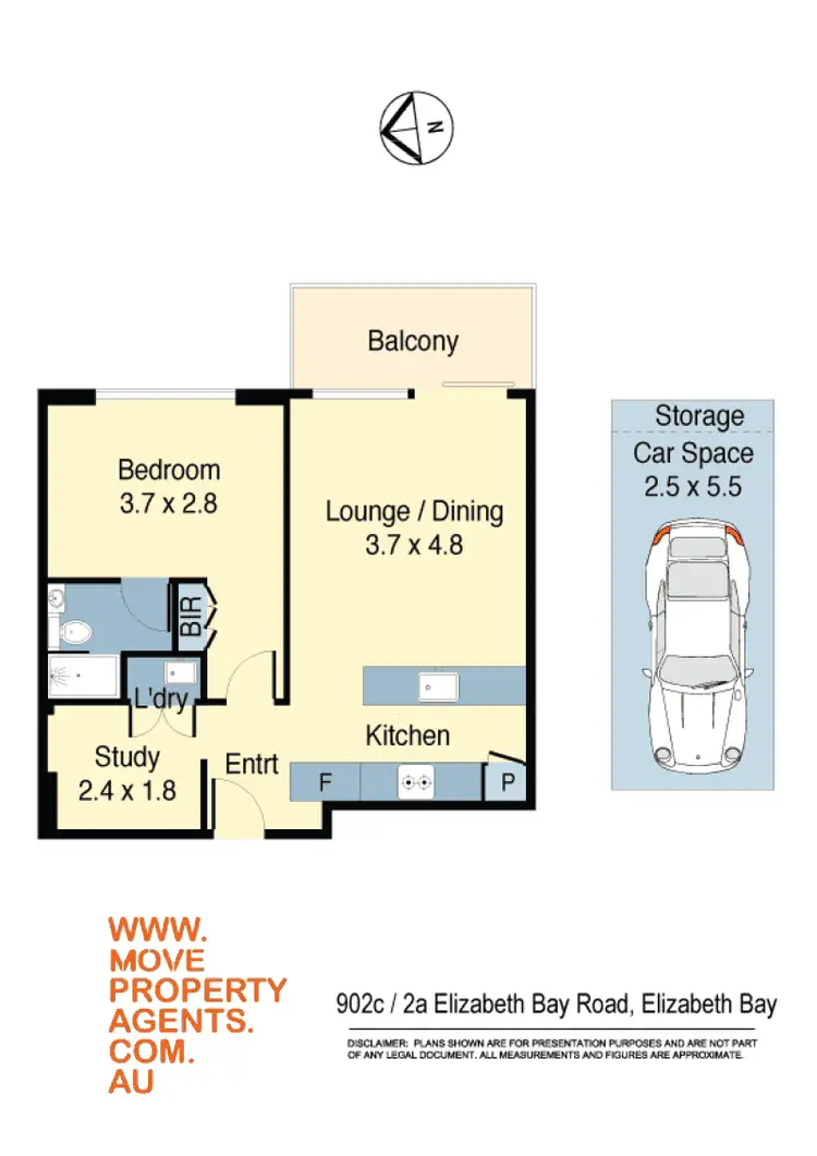 Floorplan of Homely apartment listing, C902/2A Elizabeth Bay Road, Elizabeth Bay NSW 2011
