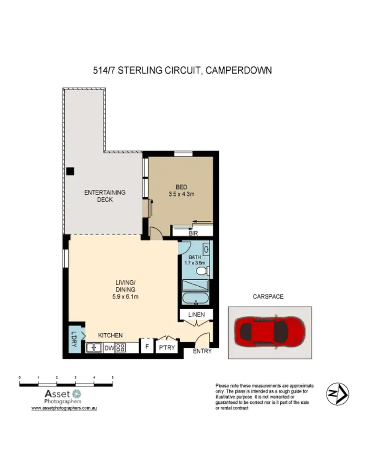 Floorplan of Homely apartment listing, 514/7 Sterling Circuit, Camperdown NSW 2050