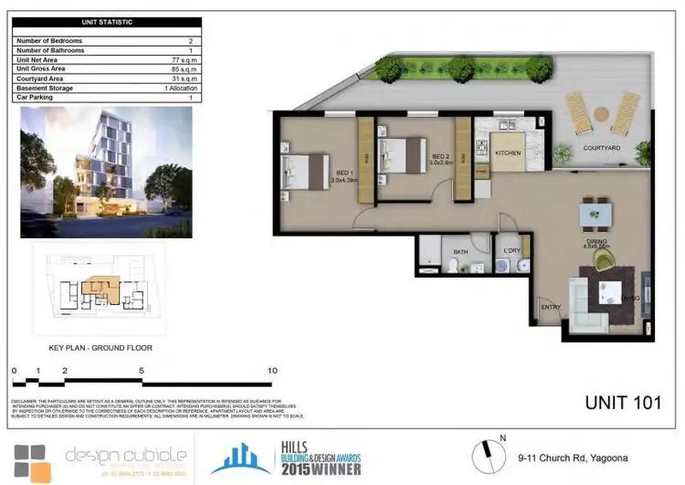 Floorplan of Homely apartment listing, 1-9-11 CHURCH  Road, Yagoona NSW 2199