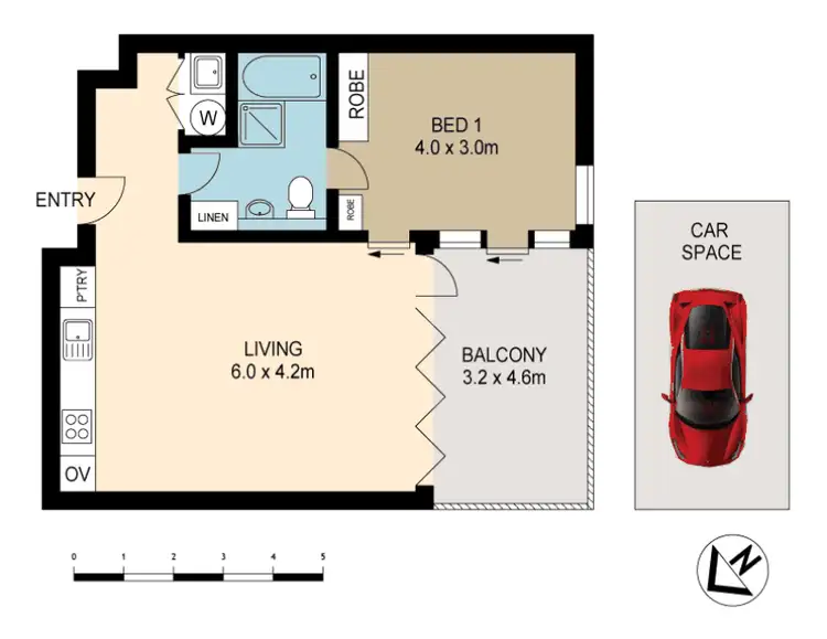 Floorplan of Homely apartment listing, 603/5 Sterling Circuit, Camperdown NSW 2050