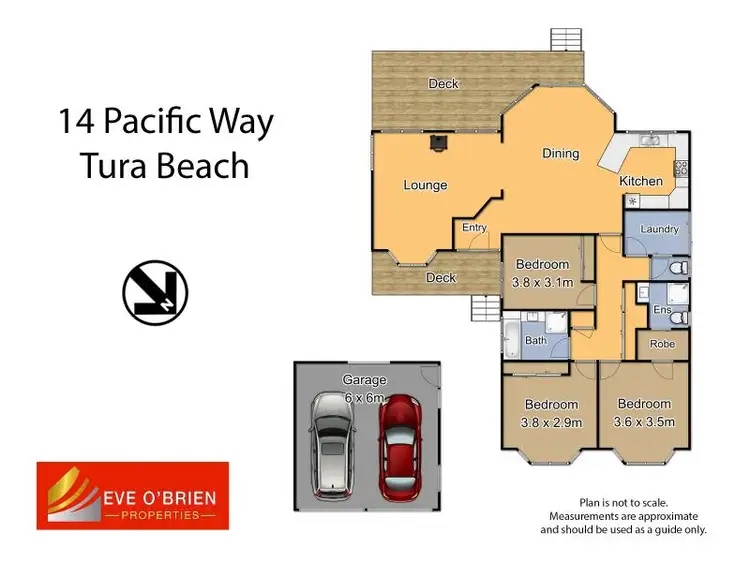 Floorplan of Homely house listing, 14 Pacific Way, Tura Beach NSW 2548