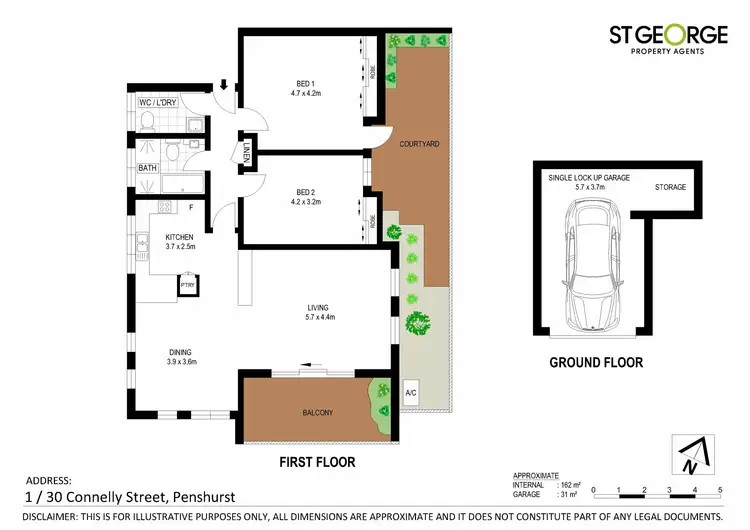 Floorplan of Homely apartment listing, 1/30 Connelly Street, Penshurst NSW 2222