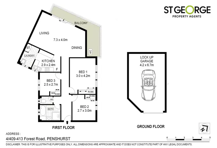 Floorplan of Homely apartment listing, 4/409 Forest Road, Penshurst NSW 2222
