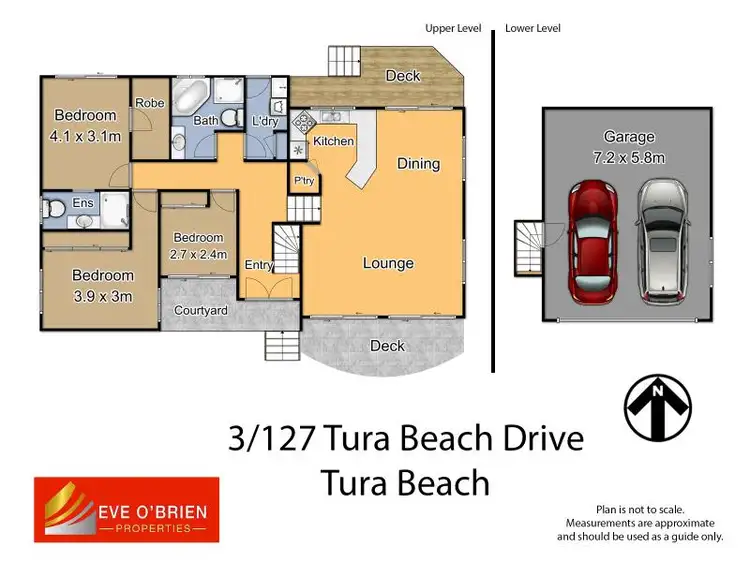 Floorplan of Homely townhouse listing, 3/127 Tura Beach Drive, Tura Beach NSW 2548