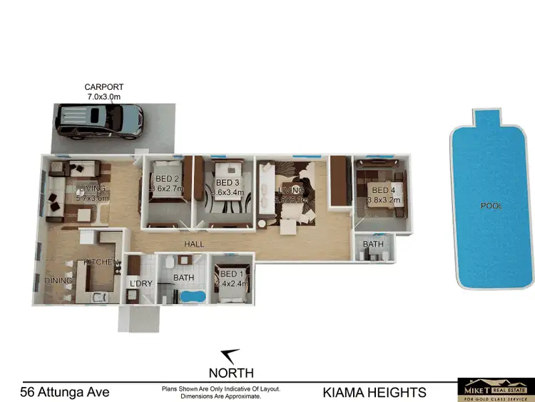 Floorplan of Homely house listing, 56 Attunga Avenue, Kiama Heights NSW 2533