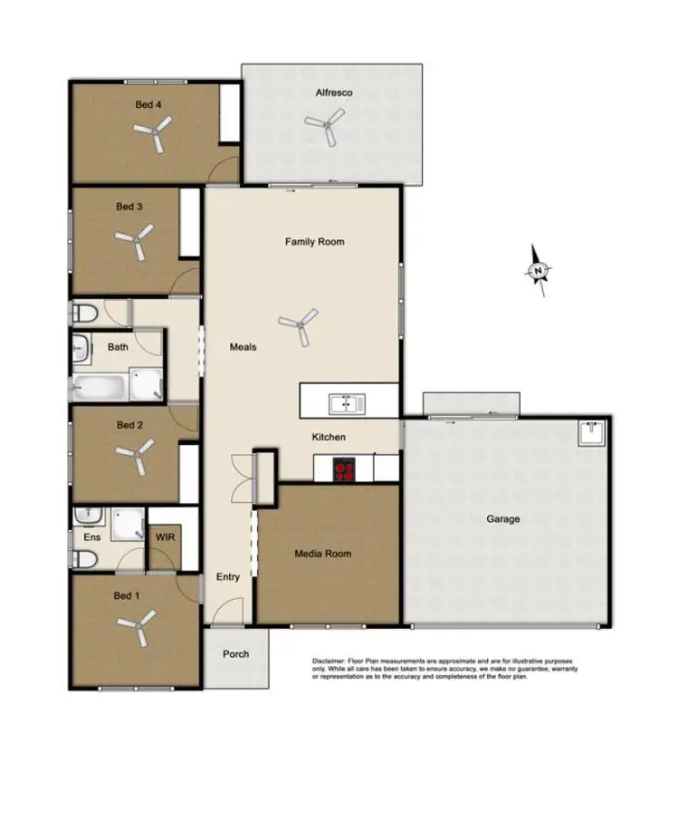 Floorplan of Homely house listing, 3 Christo Court, Meringandan QLD 4352