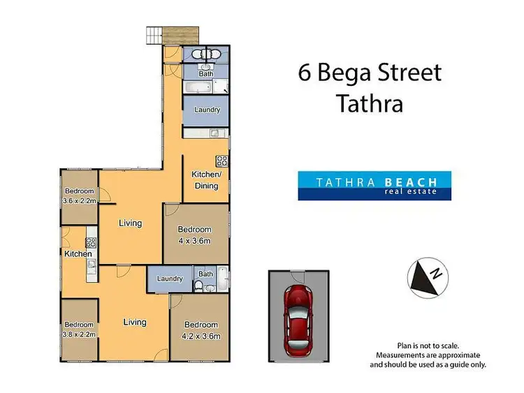 Floorplan of Homely house listing, 4 - 6 Bega Street, Tathra NSW 2550