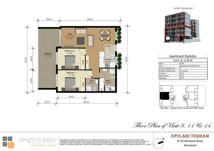 Floorplan of Homely unit listing, 11/81-83 merrylands Road, Merrylands NSW 2160