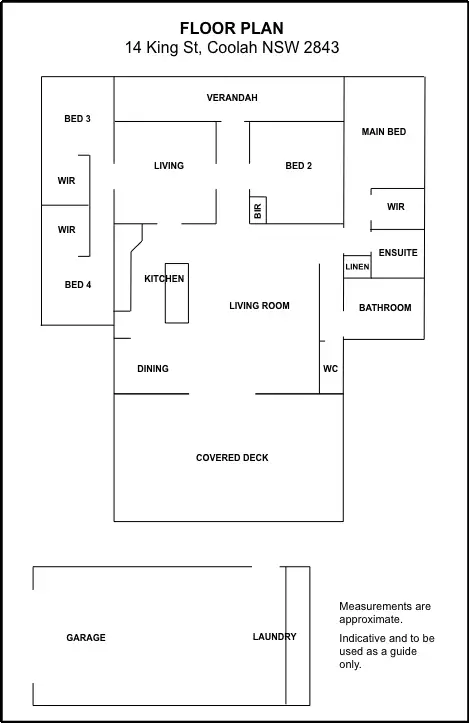 Floorplan of Homely house listing, 14 King Street, Coolah NSW 2843