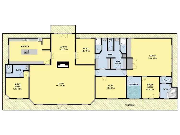 Floorplan of Homely house listing, 65 Bimbadeen Drive, Fairhaven VIC 3231