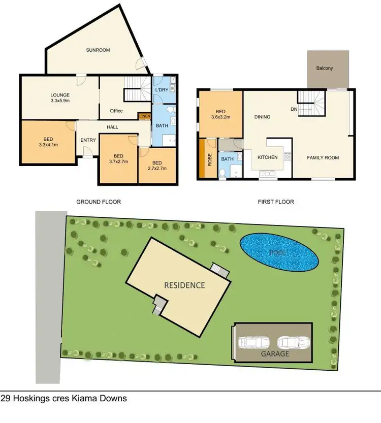 Floorplan of Homely house listing, 29 Hoskings Crescent, Kiama Downs NSW 2533