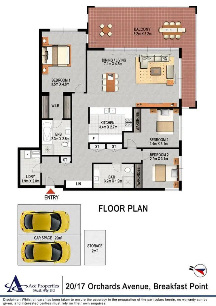 Floorplan of Homely apartment listing, 17 Orchards Avenue, Breakfast Point NSW 2137