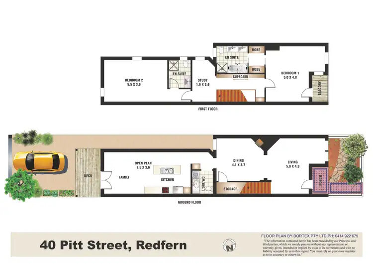 Floorplan of Homely terrace listing, 40 PITT STREET, Redfern NSW 2016