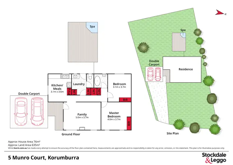 Floorplan of Homely house listing, 5 Munro Court, Korumburra VIC 3950