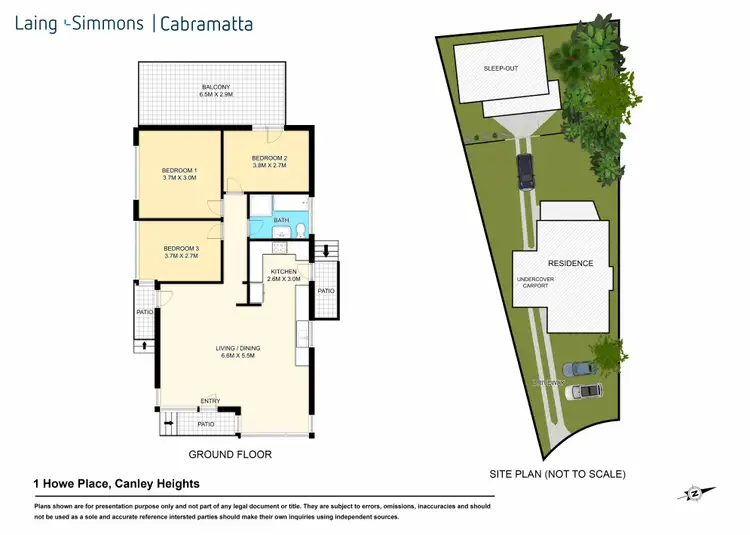Floorplan of Homely house listing, 1 Howe Place, Canley Heights NSW 2166