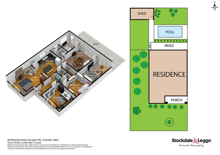 Floorplan of Homely house listing, 66 Waterloo Road, Yarragon VIC 3823